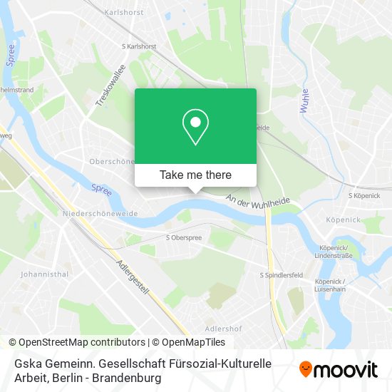 Карта Gska Gemeinn. Gesellschaft Fürsozial-Kulturelle Arbeit