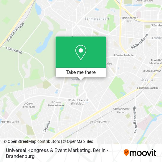 Universal Kongress & Event Marketing map