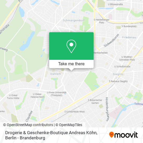 Карта Drogerie & Geschenke-Boutique Andreas Köhn