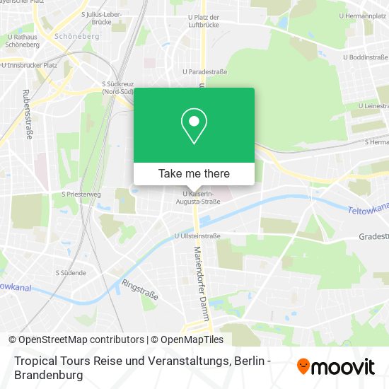 Tropical Tours Reise und Veranstaltungs map