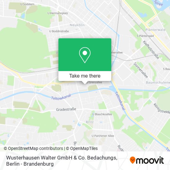 Карта Wusterhausen Walter GmbH & Co. Bedachungs