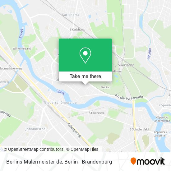Карта Berlins Malermeister de