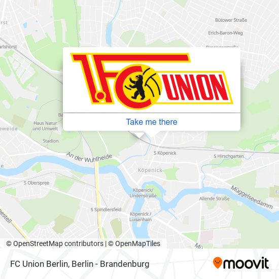 FC Union Berlin map