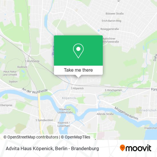 Карта Advita Haus Köpenick