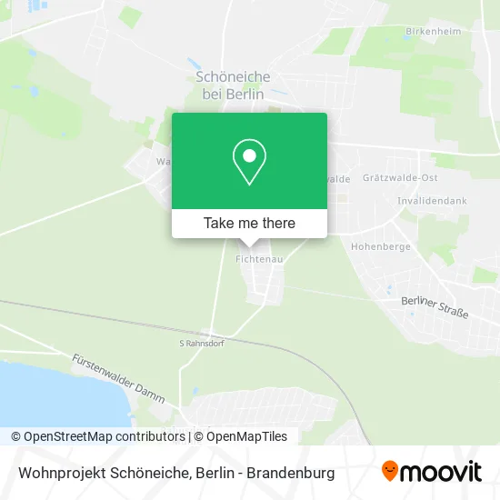 Карта Wohnprojekt Schöneiche