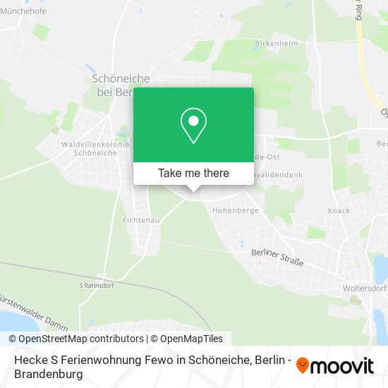 Карта Hecke S Ferienwohnung Fewo in Schöneiche