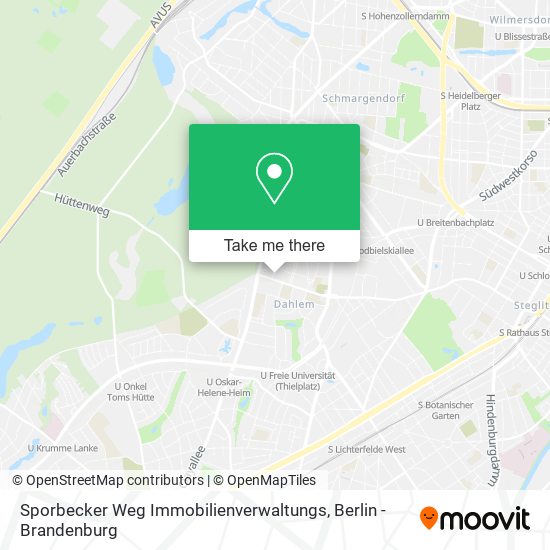 Sporbecker Weg Immobilienverwaltungs map