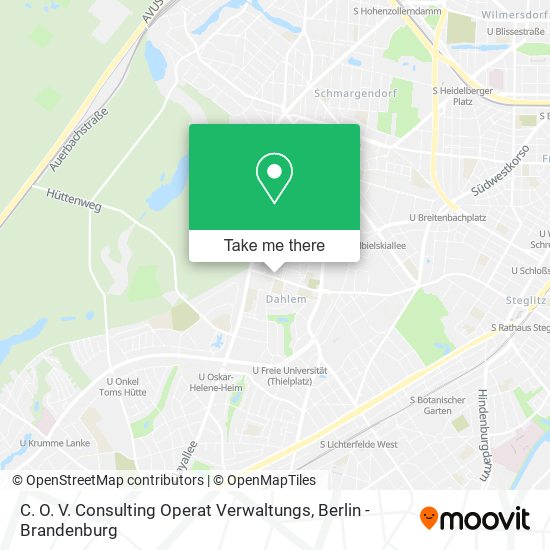 C. O. V. Consulting Operat Verwaltungs map