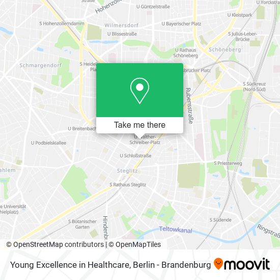 Young Excellence in Healthcare map