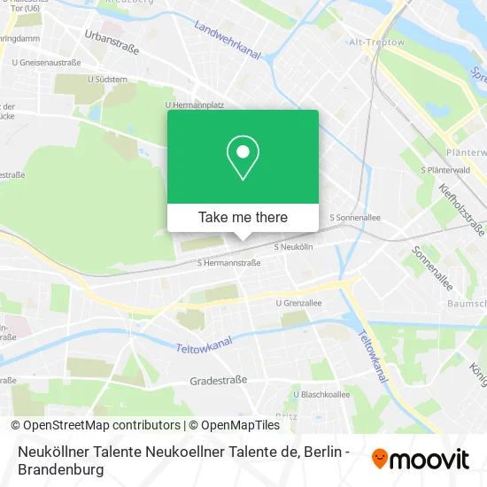 Карта Neuköllner Talente Neukoellner Talente de
