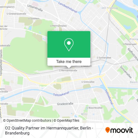 O2 Quality Partner im Hermannquartier map