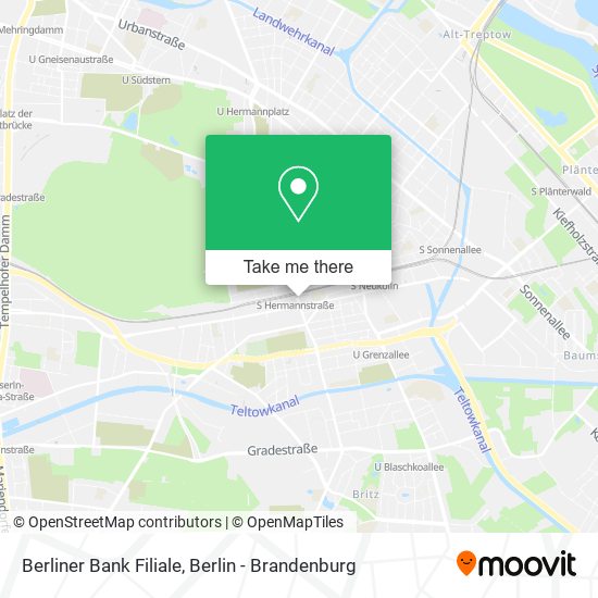 Berliner Bank Filiale map