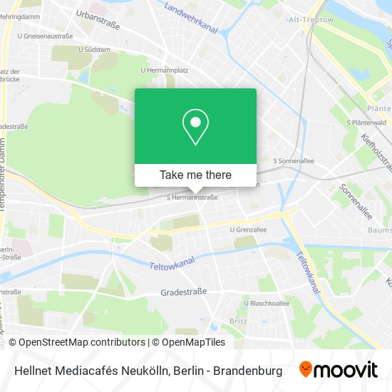 Карта Hellnet Mediacafés Neukölln