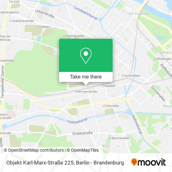 Карта Objekt Karl-Marx-Straße 225
