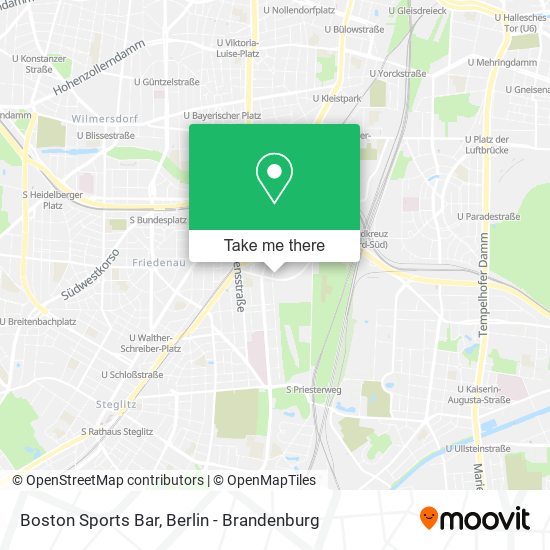 Boston Sports Bar map