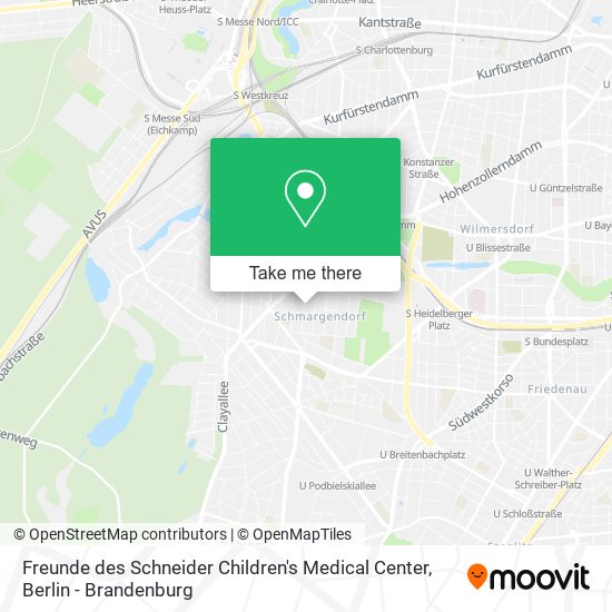 Freunde des Schneider Children's Medical Center map