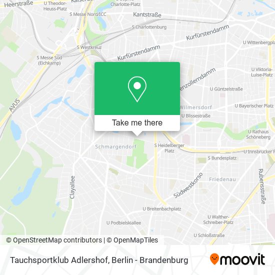 Tauchsportklub Adlershof map