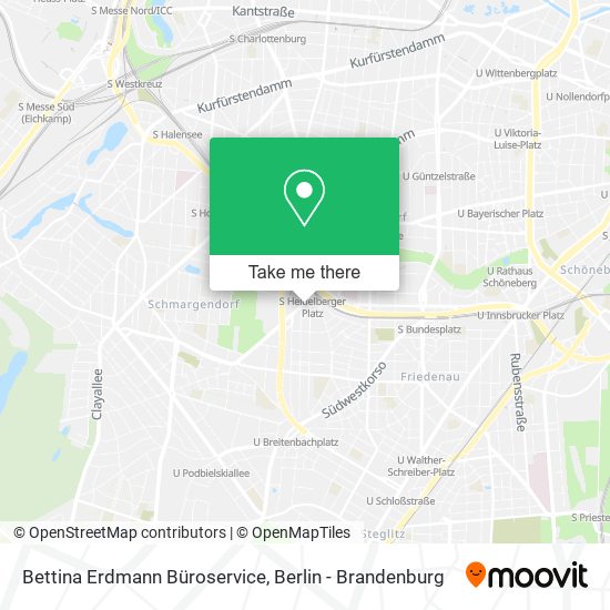 Bettina Erdmann Büroservice map