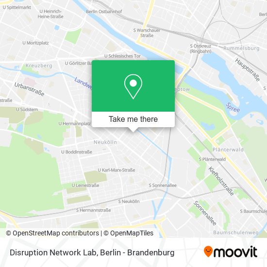 Disruption Network Lab map