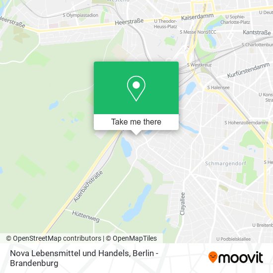 Nova Lebensmittel und Handels map