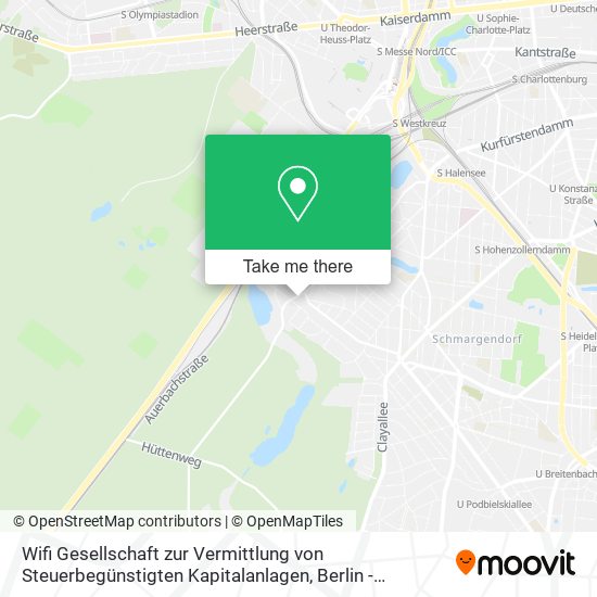 Wifi Gesellschaft zur Vermittlung von Steuerbegünstigten Kapitalanlagen map