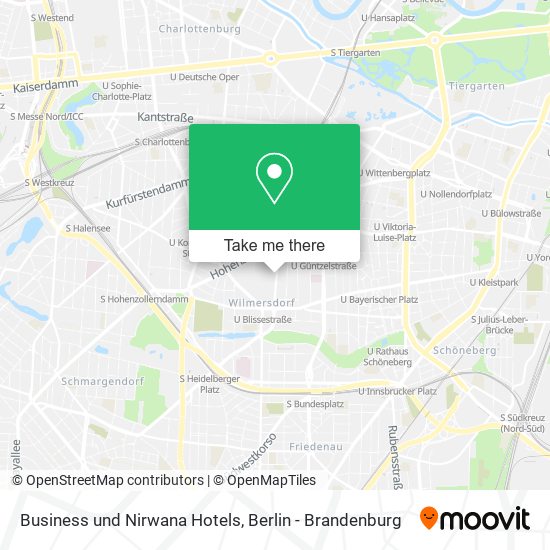 Business und Nirwana Hotels map