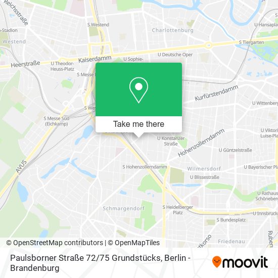 Paulsborner Straße 72 / 75 Grundstücks map