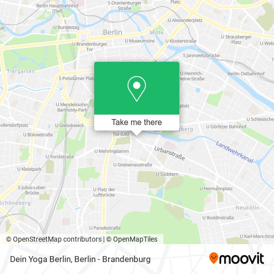 Dein Yoga Berlin map