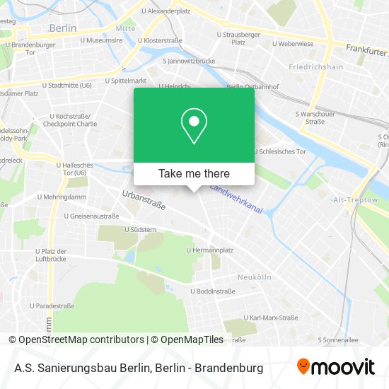 Карта A.S. Sanierungsbau Berlin