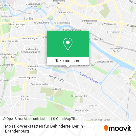 Карта Mosaik-Werkstätten für Behinderte