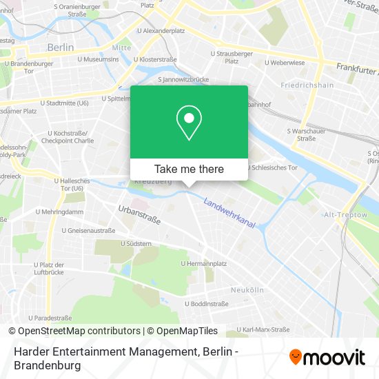 Harder Entertainment Management map