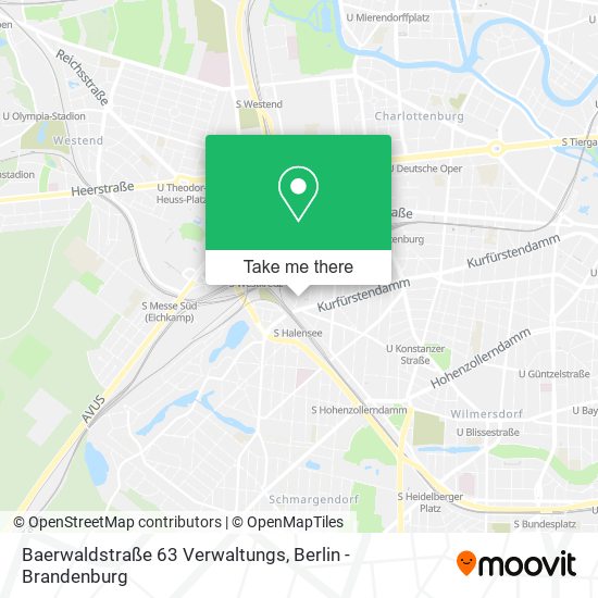 Baerwaldstraße 63 Verwaltungs map