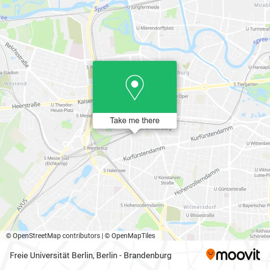 Карта Freie Universität Berlin