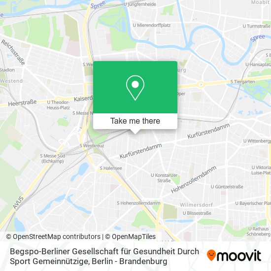 Карта Begspo-Berliner Gesellschaft für Gesundheit Durch Sport Gemeinnützige