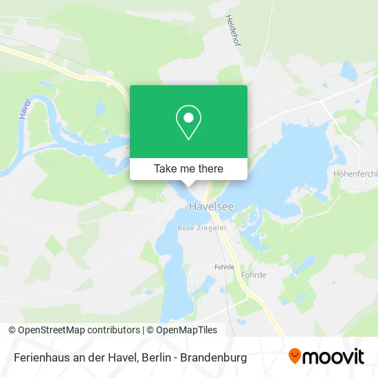 Карта Ferienhaus an der Havel