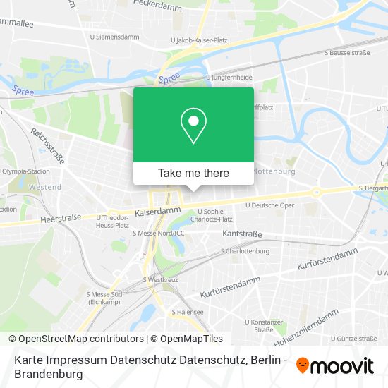 Karte Impressum Datenschutz Datenschutz map