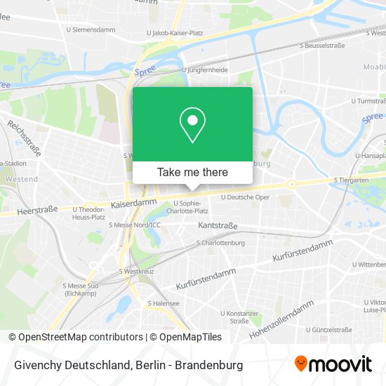 Givenchy Deutschland map