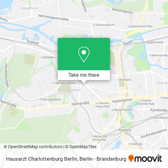 Карта Hausarzt Charlottenburg Berlin