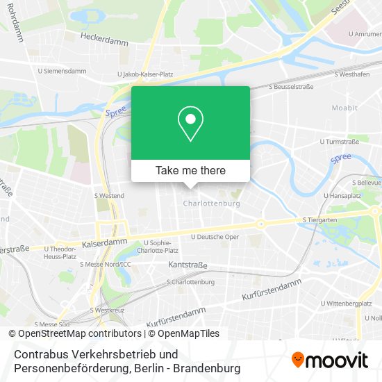 Contrabus Verkehrsbetrieb und Personenbeförderung map