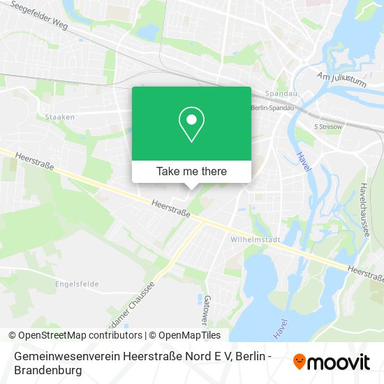 Карта Gemeinwesenverein Heerstraße Nord E V