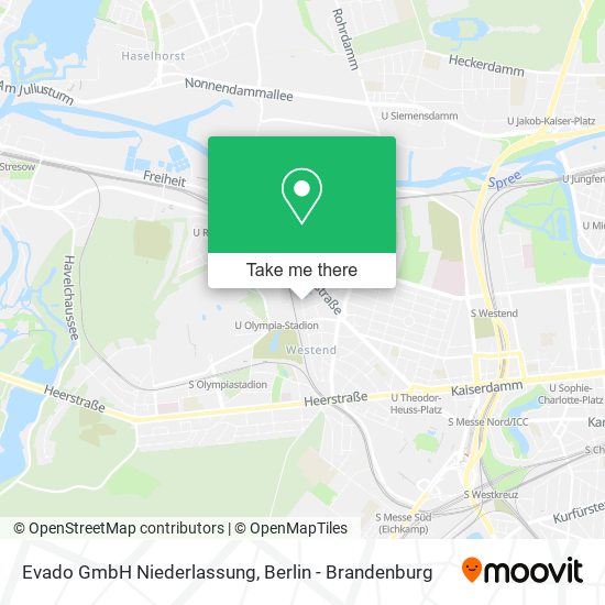 Карта Evado GmbH Niederlassung