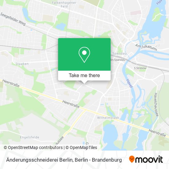 Карта Änderungsschneiderei Berlin