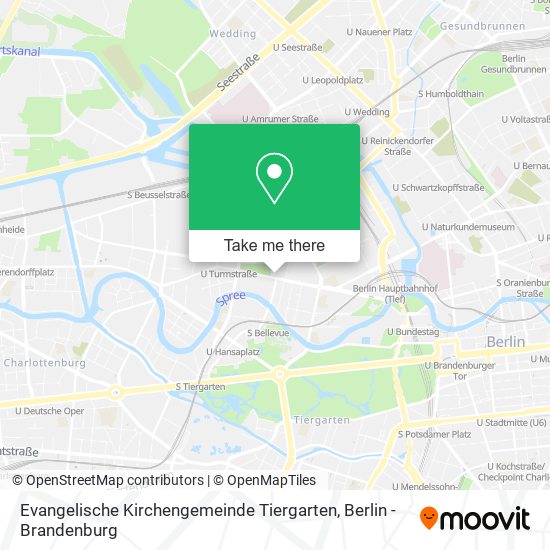 Карта Evangelische Kirchengemeinde Tiergarten
