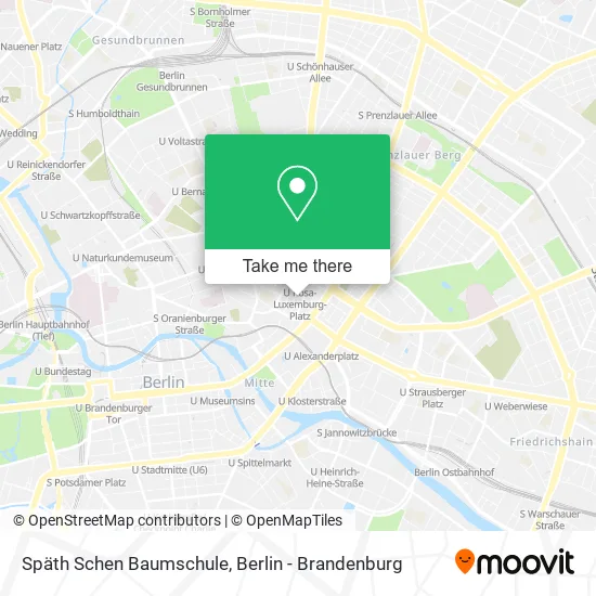 Карта Späth Schen Baumschule