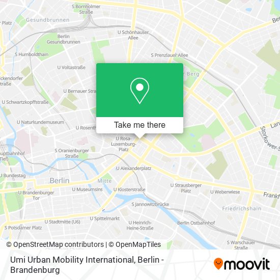 Umi Urban Mobility International map