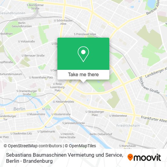 Sebastians Baumaschinen Vermietung und Service map