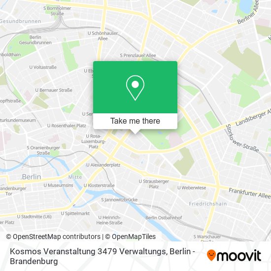 Kosmos Veranstaltung 3479 Verwaltungs map