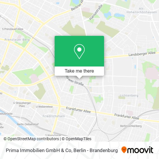 Prima Immobilien GmbH & Co map