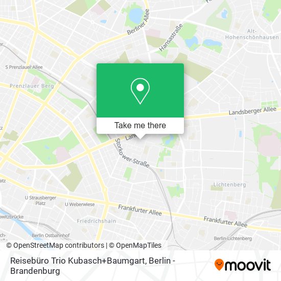 Reisebüro Trio Kubasch+Baumgart map