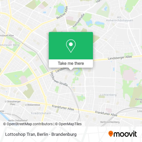 Lottoshop Tran map